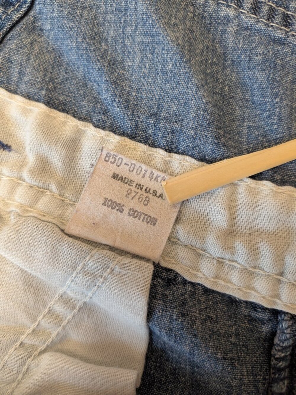 VTG 1980s OshKosh B'Gosh Denim Vestbak Overalls - Made in USA (Size 12M) - Picture 7 of 7